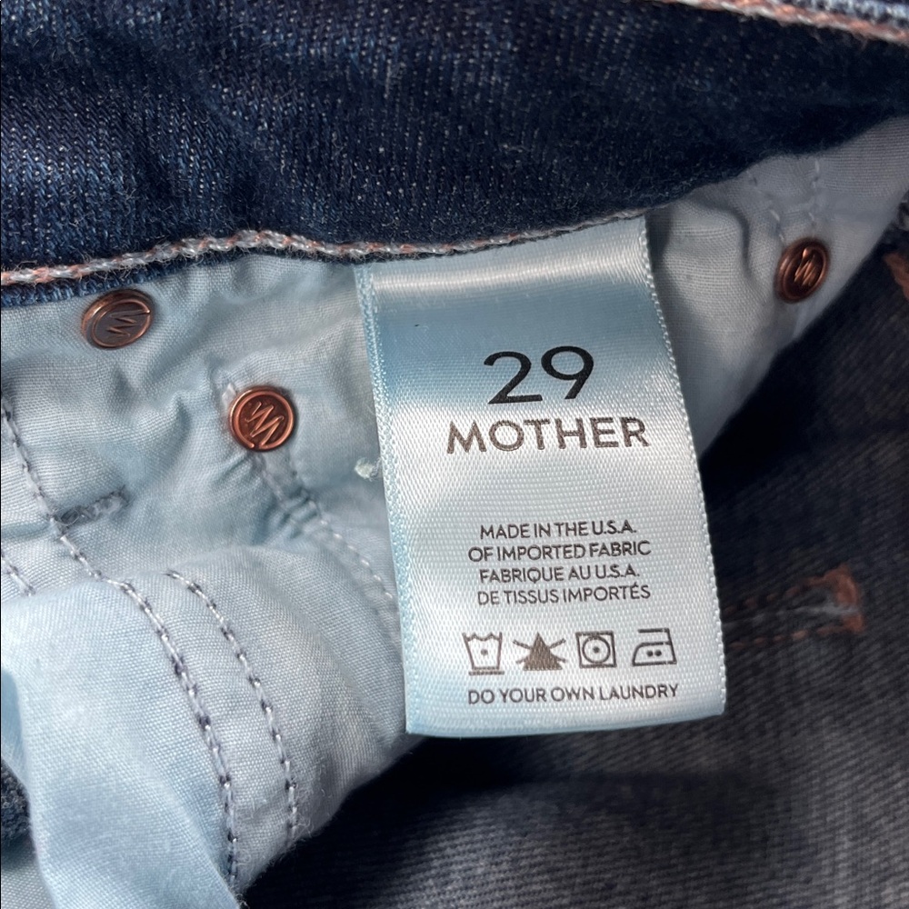 MOTHER The Wilder Love Potion Number 9 Dark Wash Flare Leg Jeans Size 29 - Picture 7 of 8